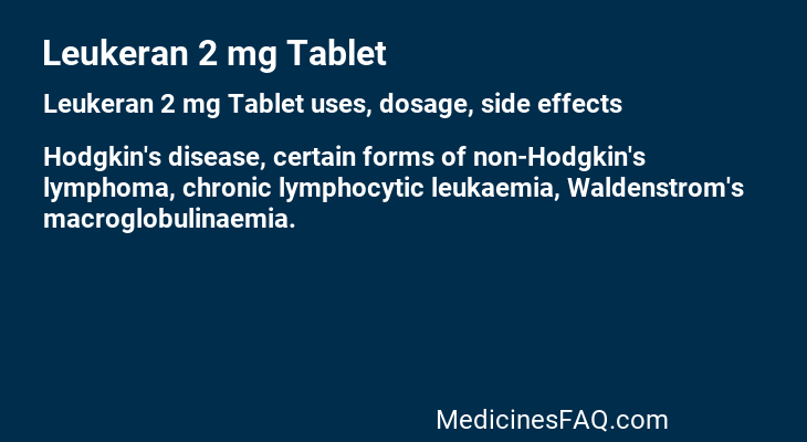 Leukeran 2 mg Tablet