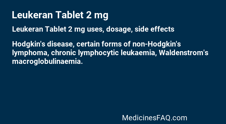 Leukeran Tablet 2 mg