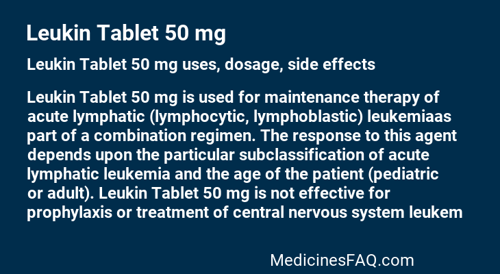 Leukin Tablet 50 mg