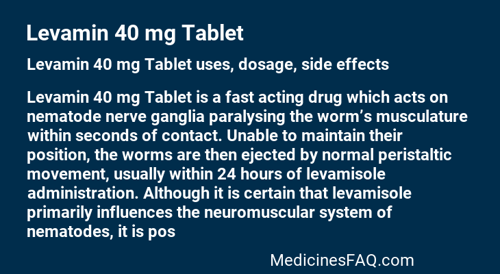 Levamin 40 mg Tablet