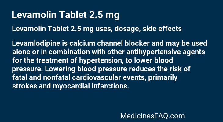 Levamolin Tablet 2.5 mg