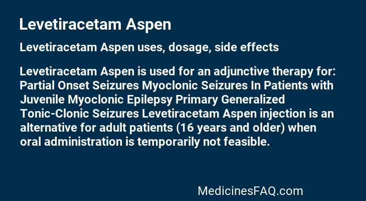 Levetiracetam Aspen