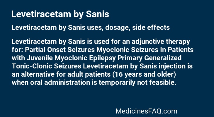 Levetiracetam by Sanis