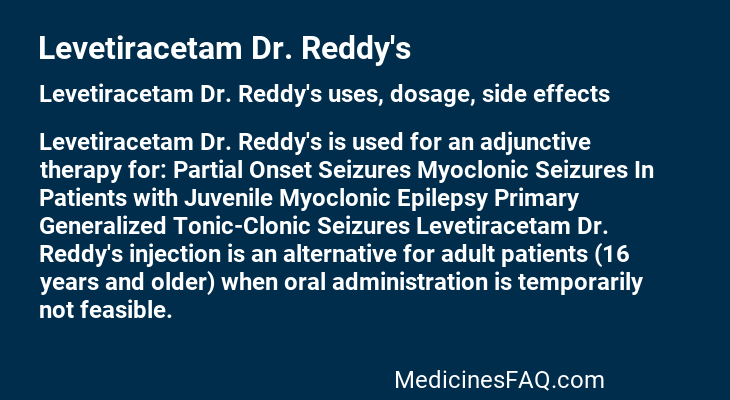 Levetiracetam Dr. Reddy's