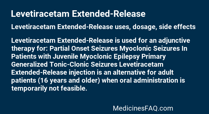 Levetiracetam Extended-Release