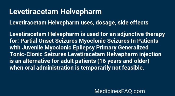 Levetiracetam Helvepharm