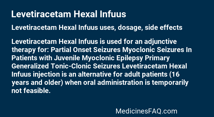 Levetiracetam Hexal Infuus
