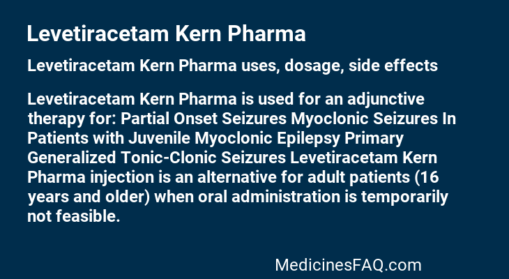 Levetiracetam Kern Pharma