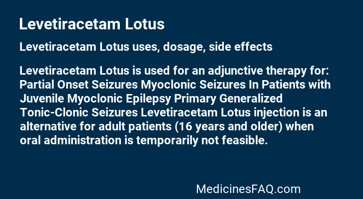 Levetiracetam Lotus