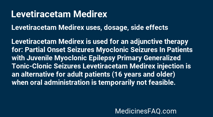 Levetiracetam Medirex