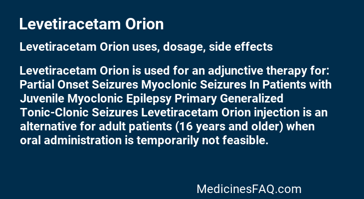 Levetiracetam Orion