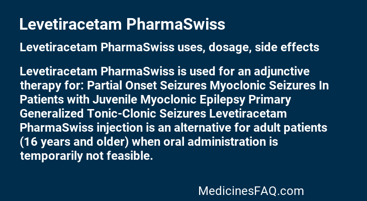 Levetiracetam PharmaSwiss