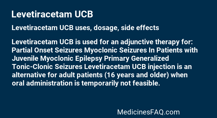 Levetiracetam UCB