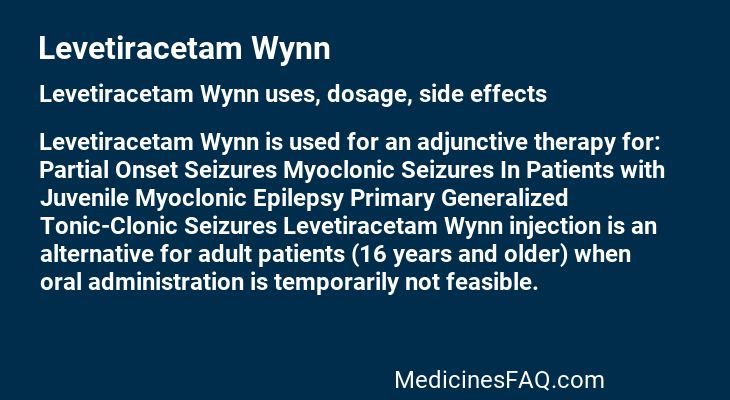 Levetiracetam Wynn