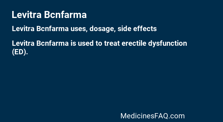 Levitra Bcnfarma