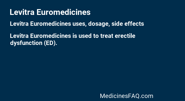 Levitra Euromedicines