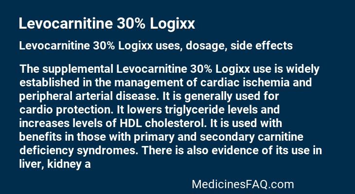 Levocarnitine 30% Logixx