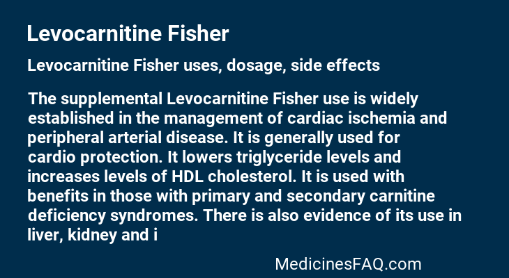 Levocarnitine Fisher