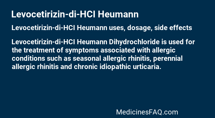 Levocetirizin-di-HCI Heumann