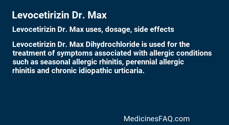 Levocetirizin Dr. Max