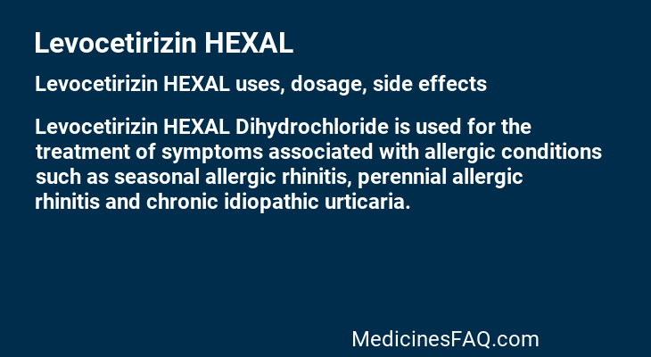 Levocetirizin HEXAL