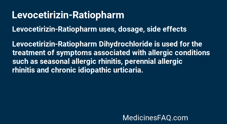 Levocetirizin-Ratiopharm