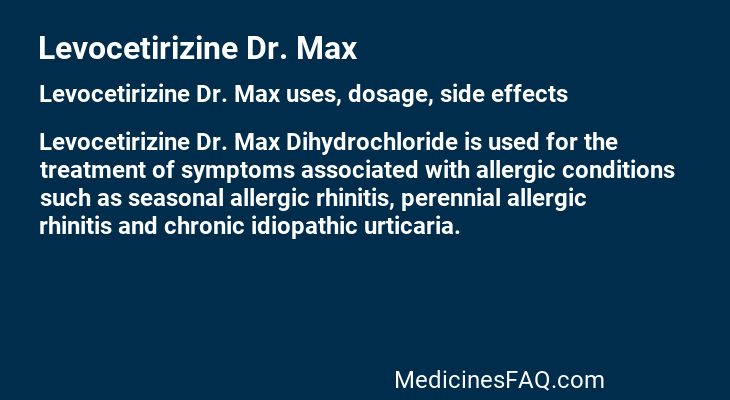 Levocetirizine Dr. Max