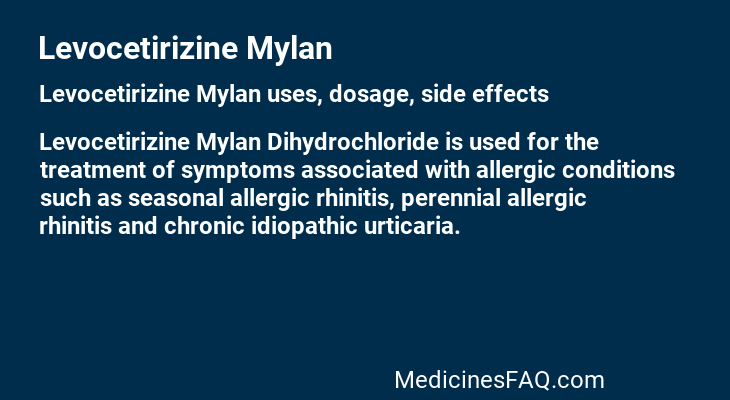 Levocetirizine Mylan