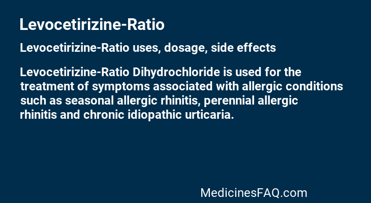 Levocetirizine-Ratio