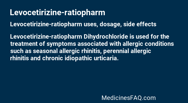 Levocetirizine-ratiopharm