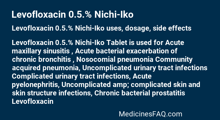 Levofloxacin 0.5.% Nichi-Iko
