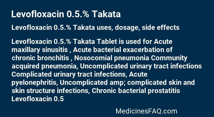 Levofloxacin 0.5.% Takata