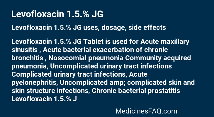 Levofloxacin 1.5.% JG