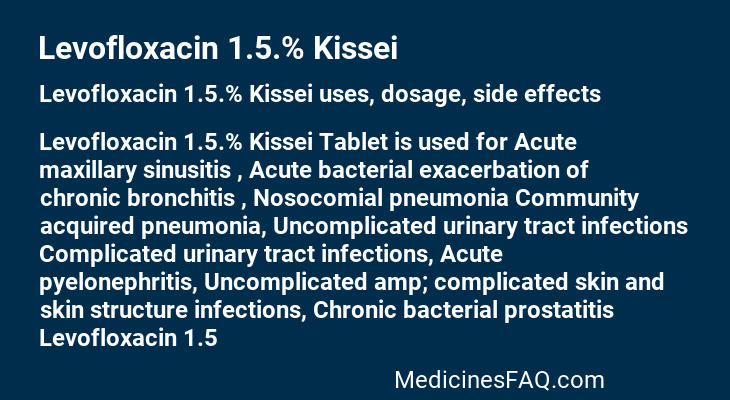 Levofloxacin 1.5.% Kissei