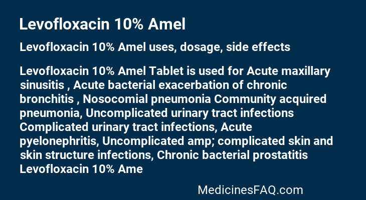 Levofloxacin 10% Amel