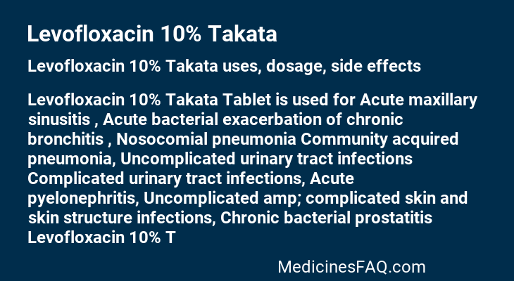 Levofloxacin 10% Takata