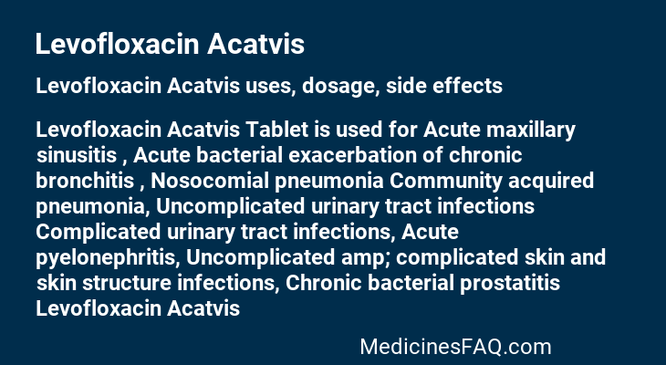 Levofloxacin Acatvis