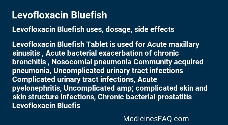 Levofloxacin Bluefish