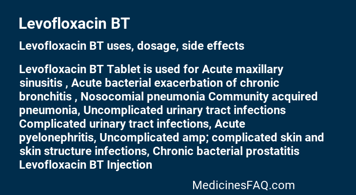 Levofloxacin BT