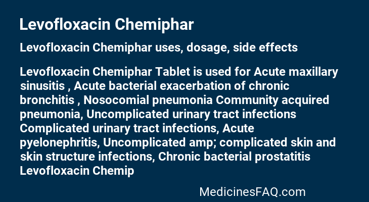 Levofloxacin Chemiphar