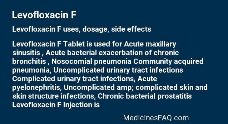 Levofloxacin F