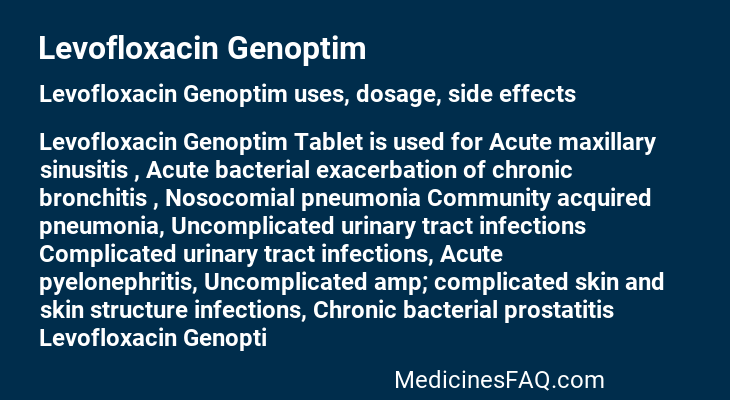 Levofloxacin Genoptim