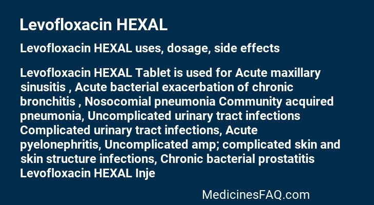 Levofloxacin HEXAL