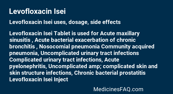 Levofloxacin Isei