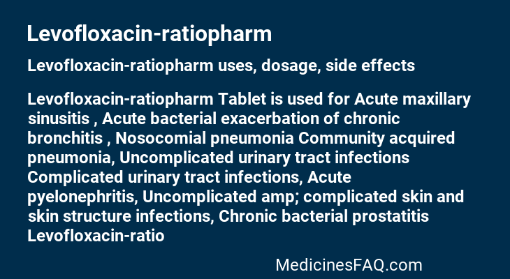 Levofloxacin-ratiopharm