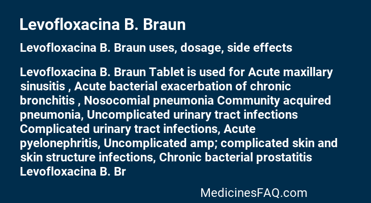 Levofloxacina B. Braun