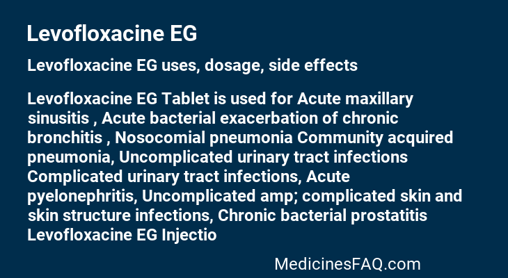 Levofloxacine EG