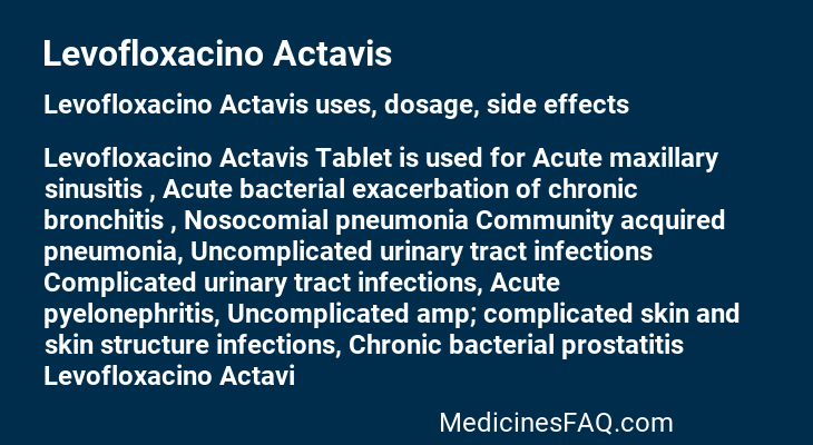 Levofloxacino Actavis