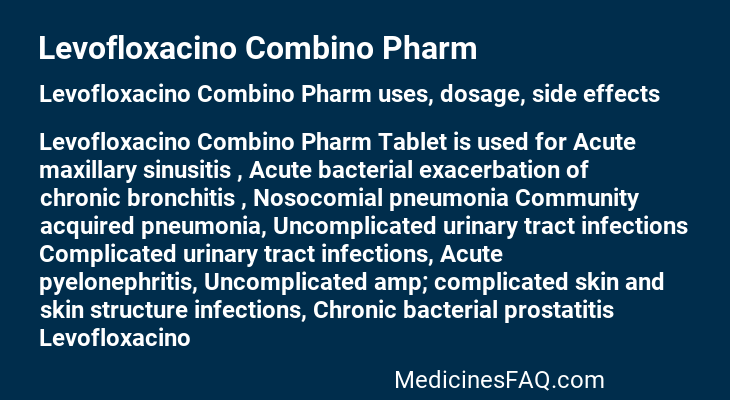 Levofloxacino Combino Pharm