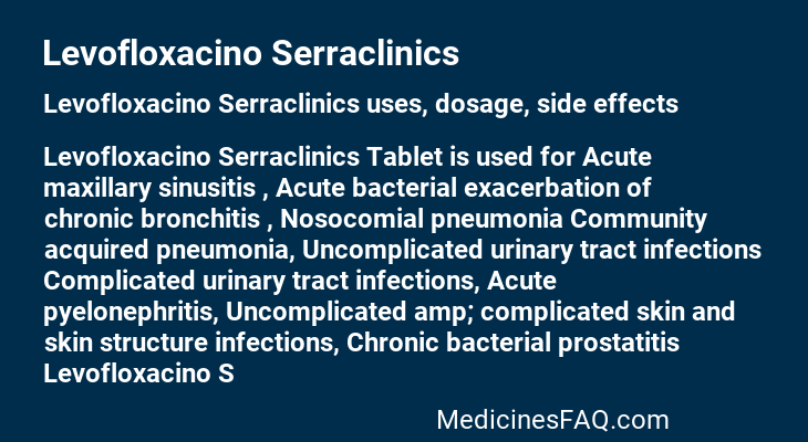 Levofloxacino Serraclinics